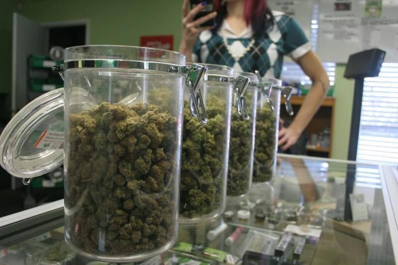 bogart legal cannabis jars on counter